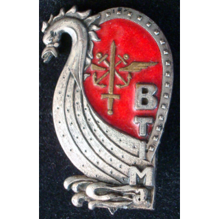 Insigne de la Base de Transit Interarmées Manche A.B G. 2078 émail