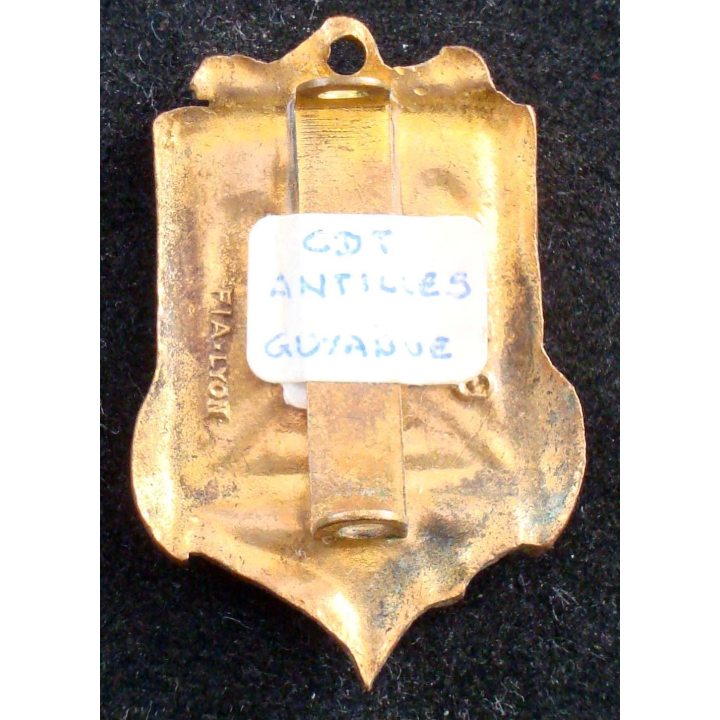 Insigne du Commandement Supérieur ANTILLES GUYANE FIA G. 2309 en émail