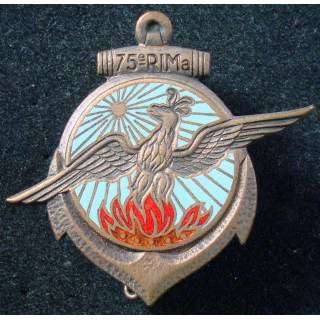Insigne 75° Régiment d'Infanterie de Marine OFSI Paris émail