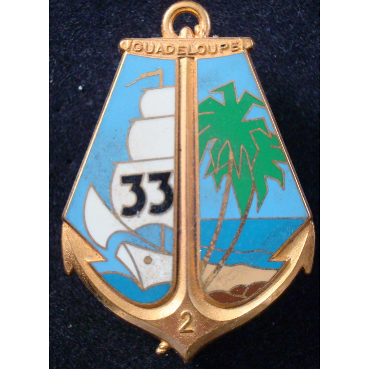 Insigne 2° Compagnie du 33° Régiment d'Infanterie de Marine Fraisse