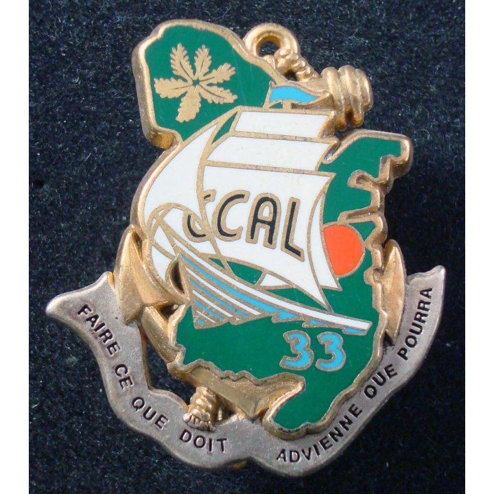 Insigne CCAL du 33° Régiment d'Infanterie de Marine Fraisse