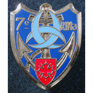 Insigne du 7° Régiment d'Infanterie de Marine Delsart G. 2964