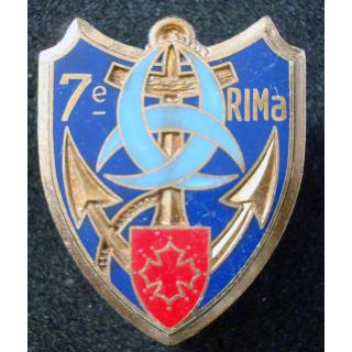 Insigne du 7° Régiment d'Infanterie de Marine Delsart G. 2964