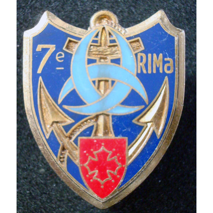 Insigne du 7° Régiment d'Infanterie de Marine Delsart G. 2964