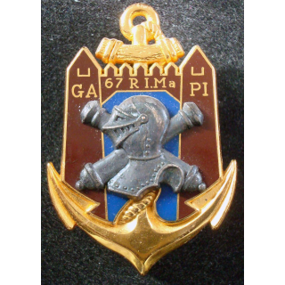 67° Régiment d'Infanterie de Marine GAPI Drago Paris G. 4194 en relief