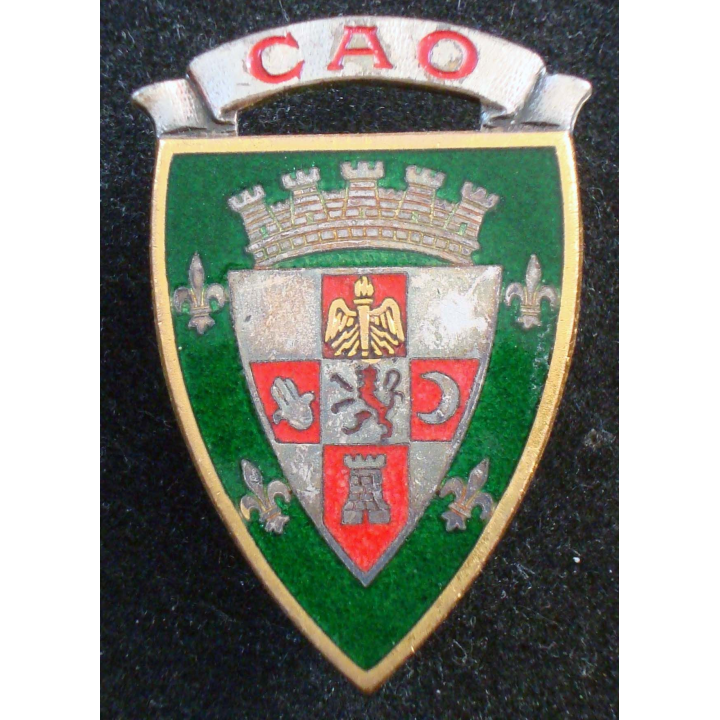 Insigne de l'Etat Major Corps Arméee d'Oran Drago Paris G. 1790 émail
