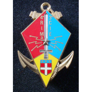 Insigne de la 3° Cie du 4° Régiment d'Infanterie de Marine Delsart