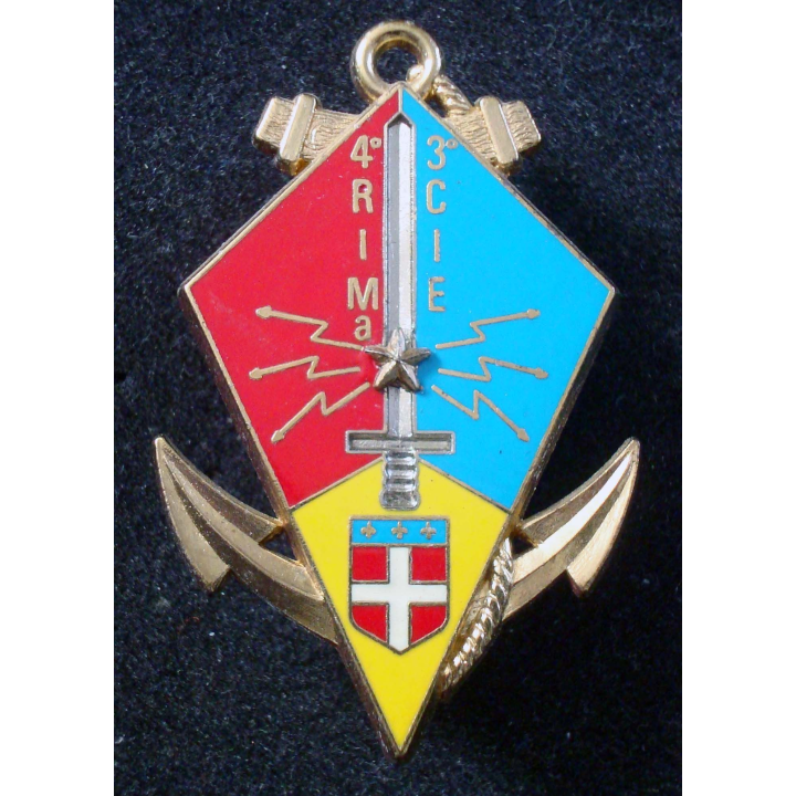 Insigne de la 3° Cie du 4° Régiment d'Infanterie de Marine Delsart