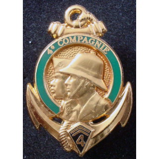 Insigne de la 4° Cie du 4° Régiment d'Infanterie de Marine Balme