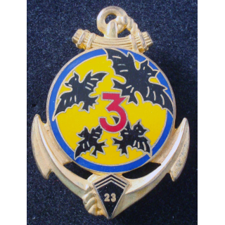 Insigne de la 3° Cie du 23° Bataillon d'Infanterie de Marine Drago
