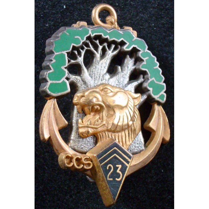 insigne CCS 23° Bataillon d'Infanterie de Marine Fraisse Paris