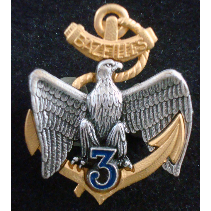 Insigne du 3° Régiment d'Infanterie de Marine type 4 Drago Noisiel