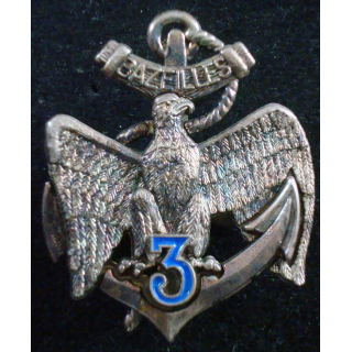 Insigne du 3° Régiment d'Infanterie de Marine RIMA boussemart G. 2479