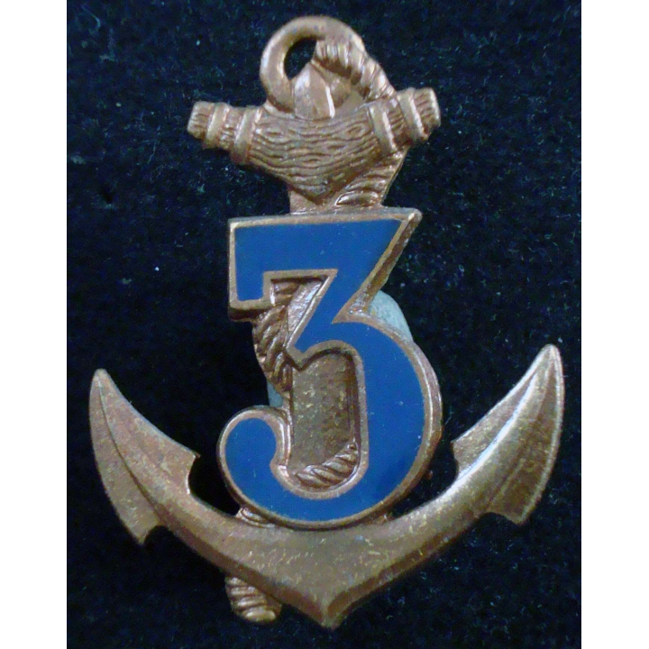 Insigne du 3° Régiment d'Infanterie de Marine type 3 Drago G. 2107