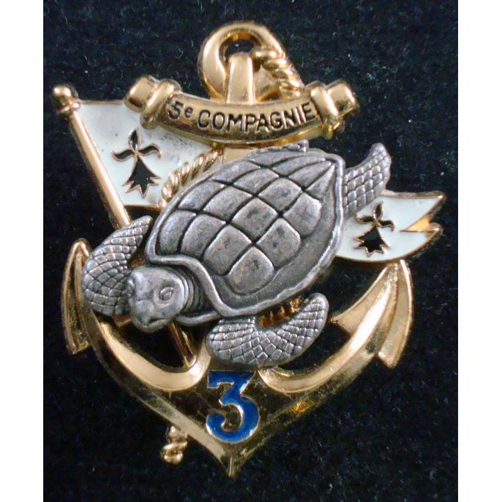 Insigne de la 5° Cie du 3° Régiment d'Infanterie de Marine Boussemart