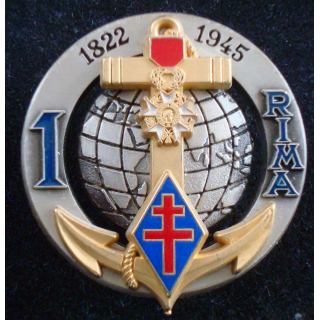 Insigne du 1° Régiment d'Infanterie de Marine Boussemart G. 4683
