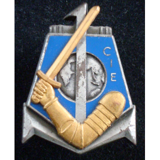 Insigne de la 1° Cie du 1° Régiment d'Infanterie de Marine Fraisse