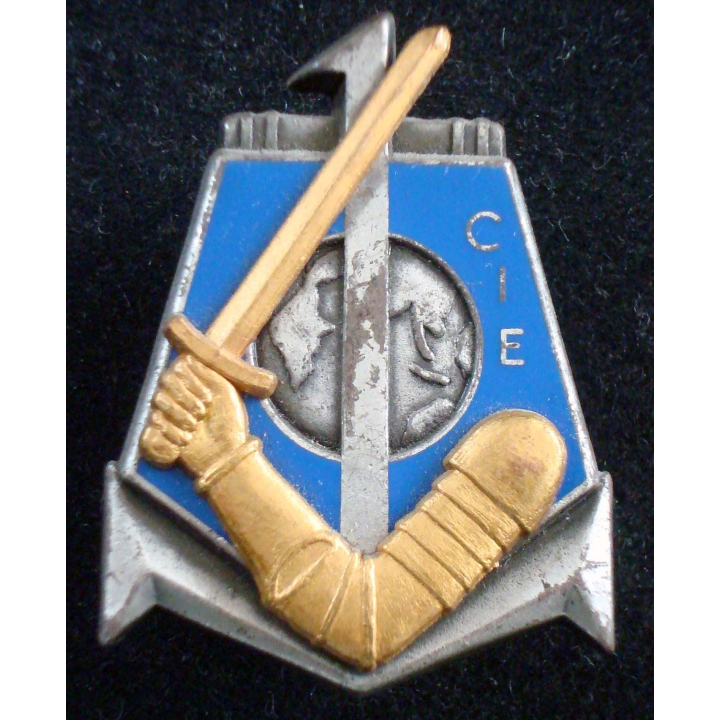 Insigne de la 1° Cie du 1° Régiment d'Infanterie de Marine Fraisse