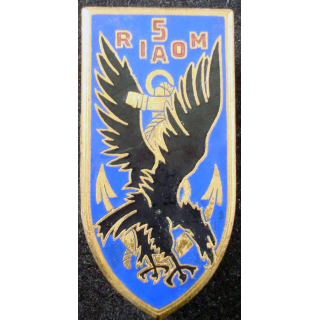 Insigne du 5° Régiment Inter Armes d’Outre Mer Drago G. 1637 en émail