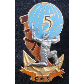 Insigne de la CCS du 5° Régiment Inter Armes d’ Outre Mer en relief