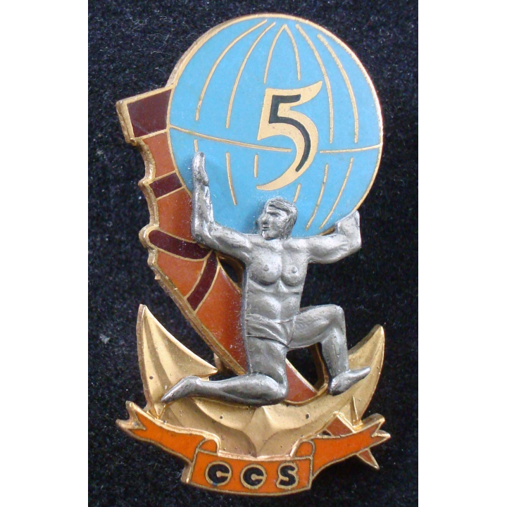 Insigne de la CCS du 5° Régiment Inter Armes d’ Outre Mer en relief