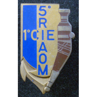 Insigne 1° Compagnie du 5° Régiment Inter Armes d’ Outre Mer LR Paris