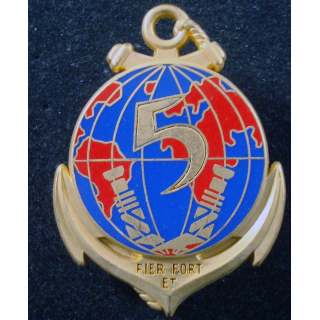 insigne du 5° Régiment Inter Armes d’Outre Mer fabrication Boussemart