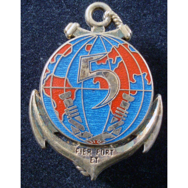 insigne du 5° Régiment Inter Armes d’Outre Mer Boussemart translucide