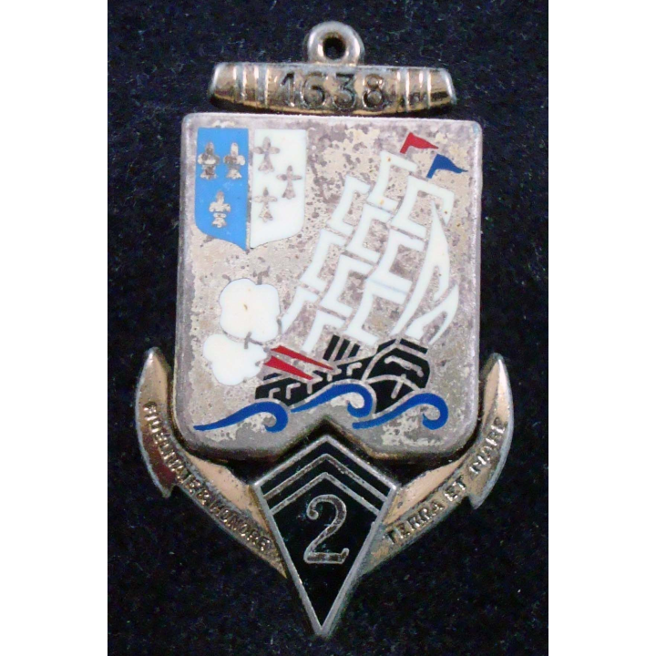 Insigne du 2° Régiment d'Infanterie de Marine Drago Paris G. 433