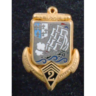 Insigne réduction du 2° Régiment d'Infanterie de Marine Y.Boussemart