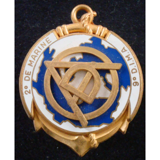 Insigne du DAO du 2° Régiment d'Infanterie de Marine Type 2 Fraisse