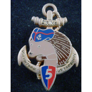 Insigne 5° Cie du 2° Régiment d'Infanterie de Marine Arthus Bertrand