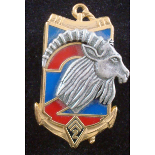 Insigne 2° Cie du 2° Régiment d'Infanterie de Marine fabricant NGF