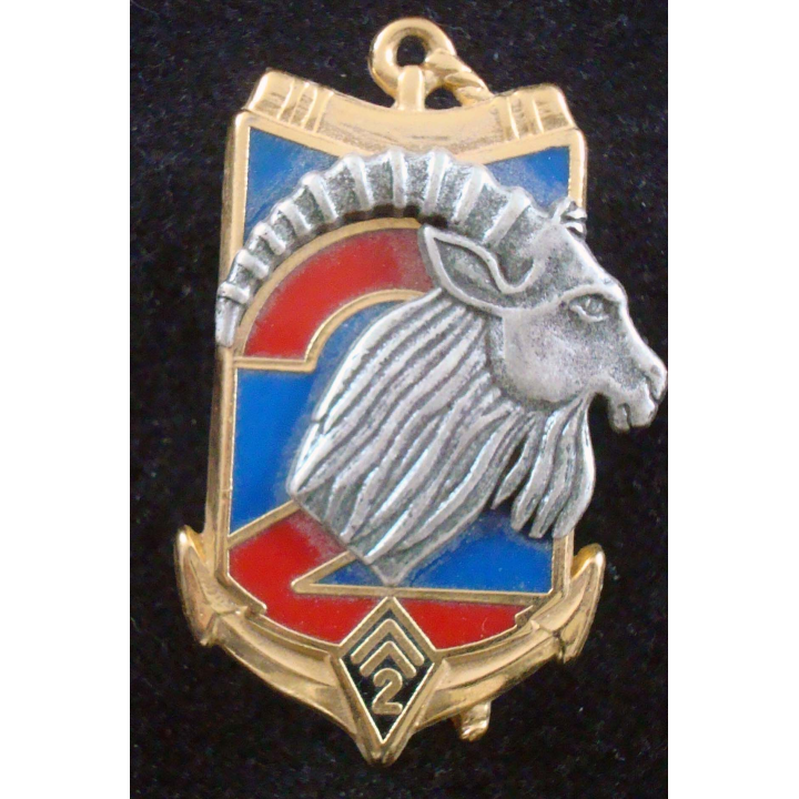 Insigne 2° Cie du 2° Régiment d'Infanterie de Marine fabricant NGF