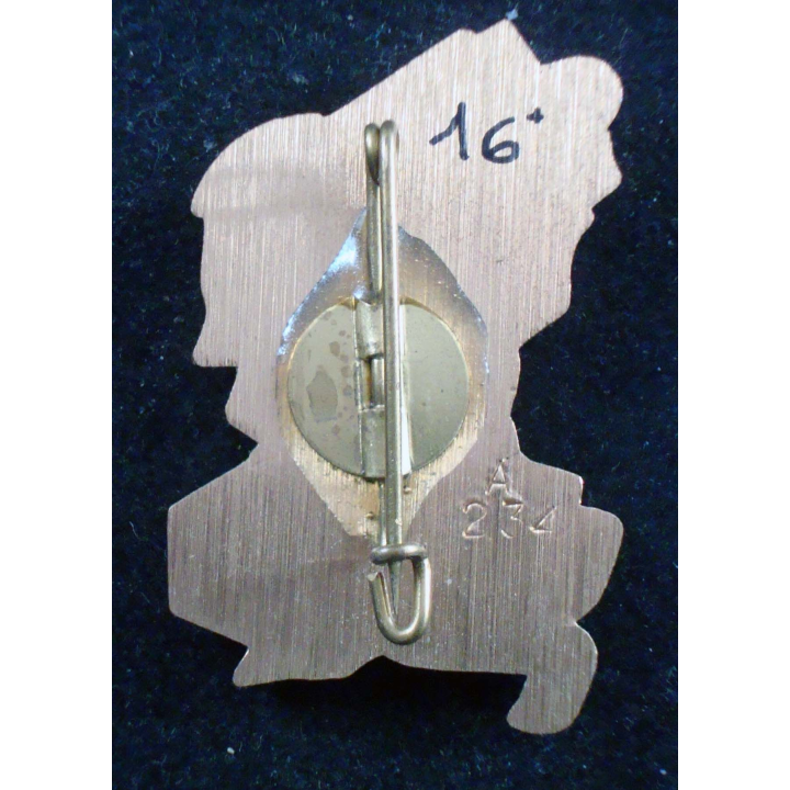 Insigne CCL du 2° Régiment d'Infanterie de Marine couleur bronze