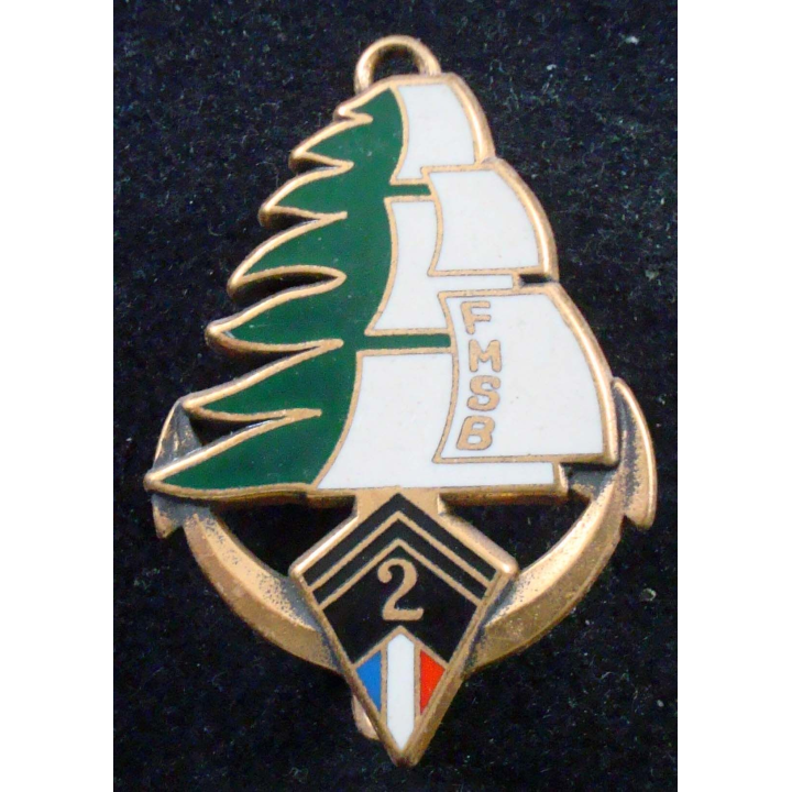 Insigne du 2° Régiment d'Infanterie de Marine FMSB 1983 Fraisse