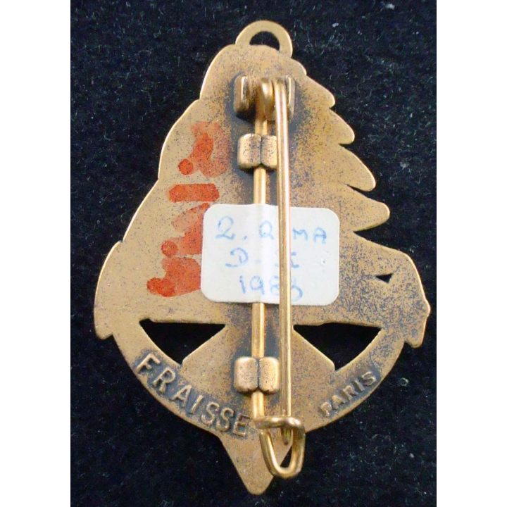 Insigne du 2° Régiment d'Infanterie de Marine FMSB 1983 Fraisse