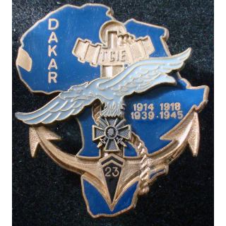 Insigne 1° Cie du 23° Bataillon d’Infanterie de Marine DAKAR Delsart