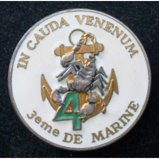 Insigne de la 4° Cie du 3° Régiment d'Infanterie de Marine FIA