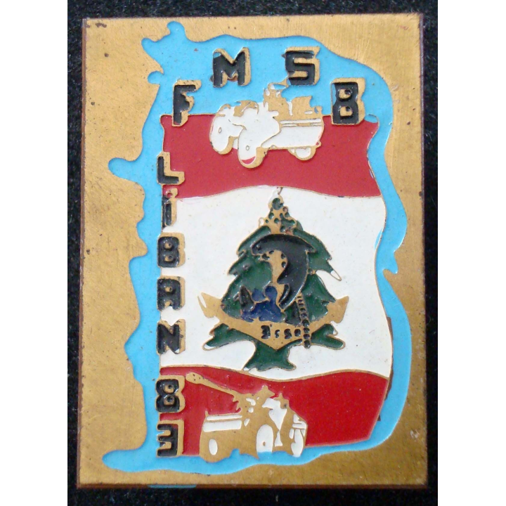 3° Escadron 21° régiment d'infanterie de marine Beyrouth 1983 peint