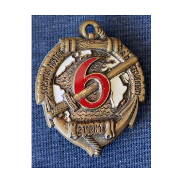 21° Régiment d'Infanterie de Marine 6° Compagnie finition bronze RIMA