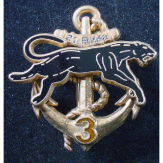 21° Régiment d'Infanterie de Marine 3° Compagnie BOUSSEMART doré