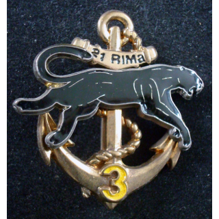 21° Régiment d'Infanterie de Marine 3° Compagnie ancre dorée