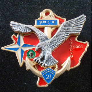 21° Régiment d'Infanterie de Marine 1° Compagnie Kosovo 2001
