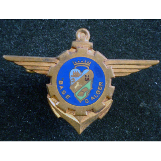 Insigne de la Base Militaire d'Alger en émail