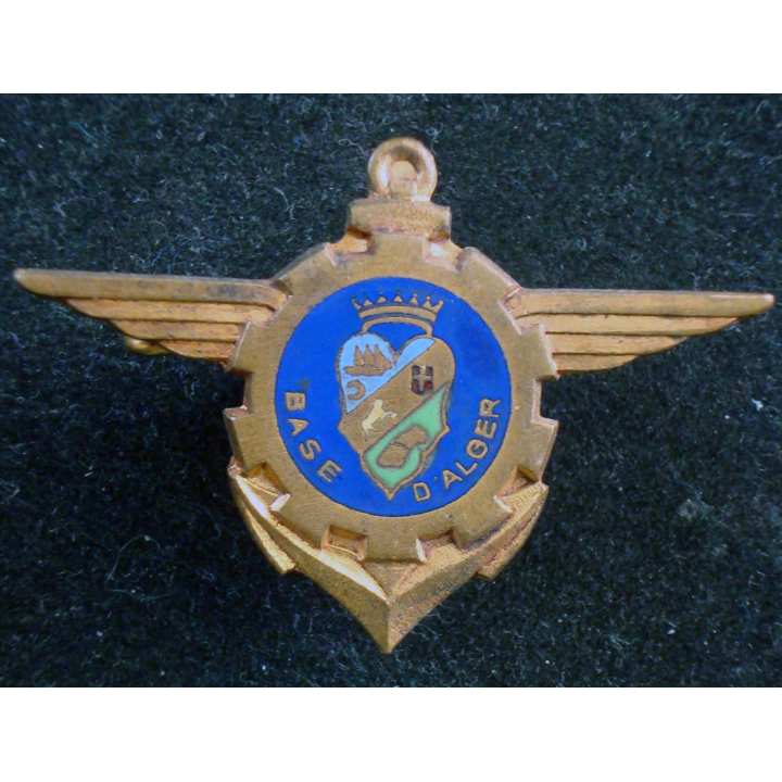 Insigne de la Base Militaire d'Alger en émail