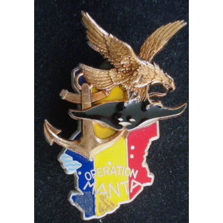 Insigne de l'Opéraion MANTA au Tchad type 3 de fabrication Delsart