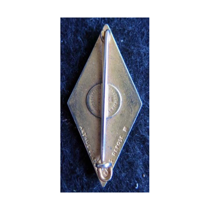 131° RI : insigne métallique du 131° régiment d'infanterie de fabrication Arthus Bertrand Paris Déposé émail