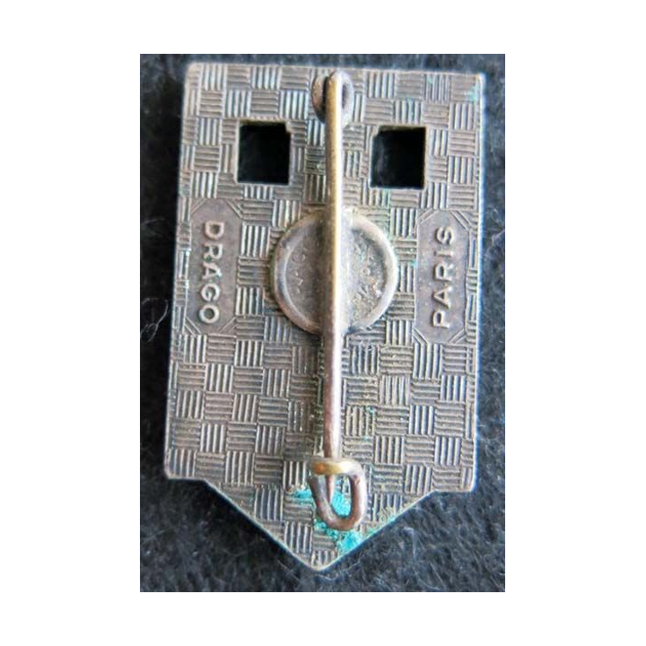 27° RI : insigne métallique du 27° régiment d''infanterie de fabrication Drago Paris en émail