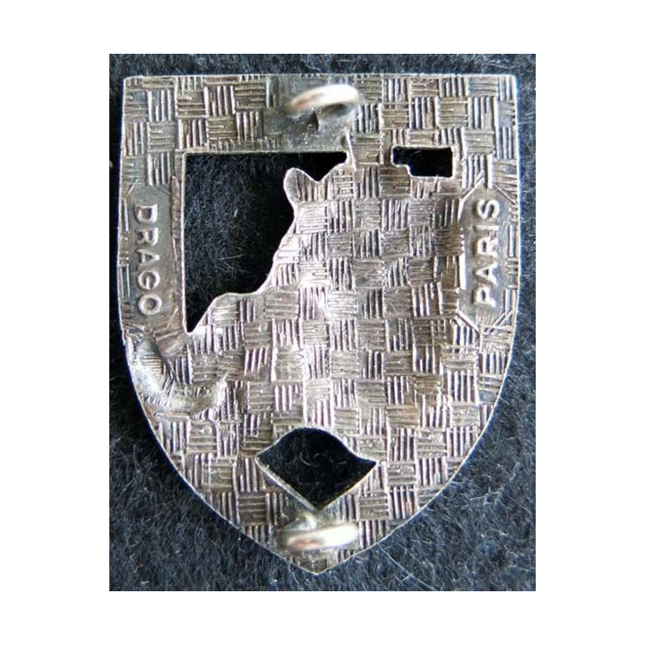 30° RD : insigne métallique du 30° régiment de dragons de fabrication Drago Paris